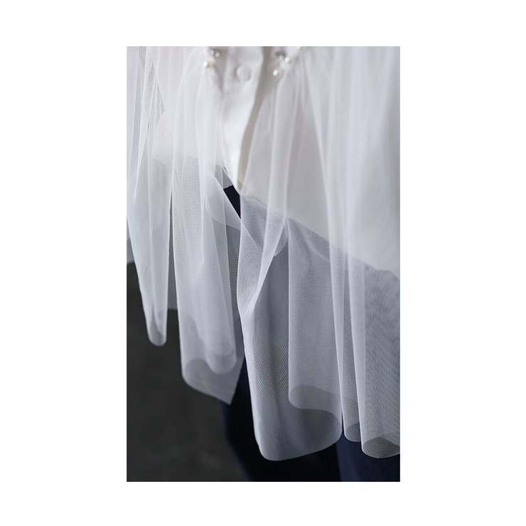 上品フェアリーが靡くレイヤード風チュールブラウス レディース ファッション | Sawa a la mode | 詳細画像13 