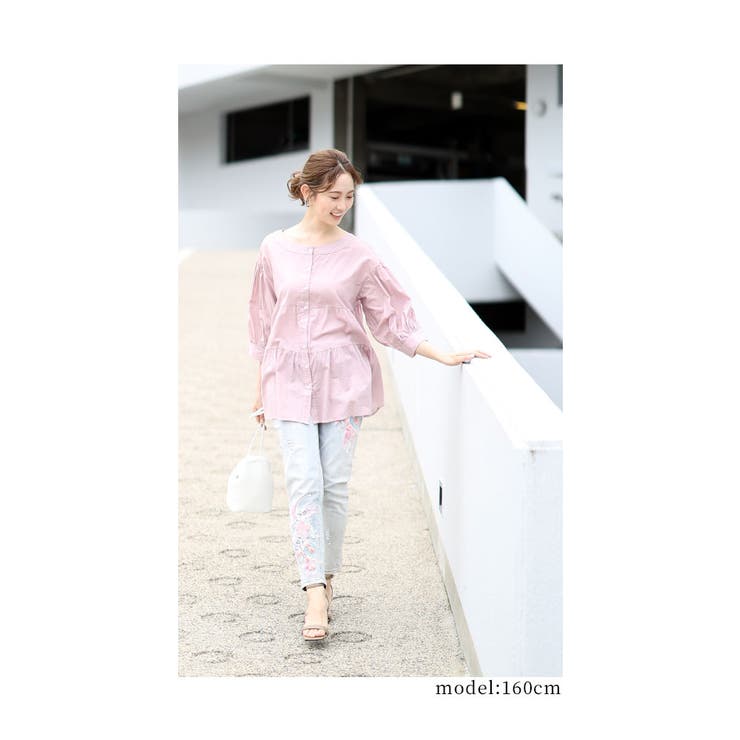 シンプルに映えるティアードコットンチュニック レディース ファッション | Sawa a la mode | 詳細画像18 