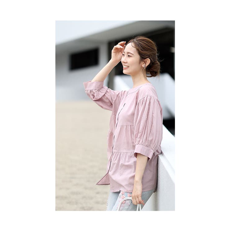 シンプルに映えるティアードコットンチュニック レディース ファッション | Sawa a la mode | 詳細画像19 