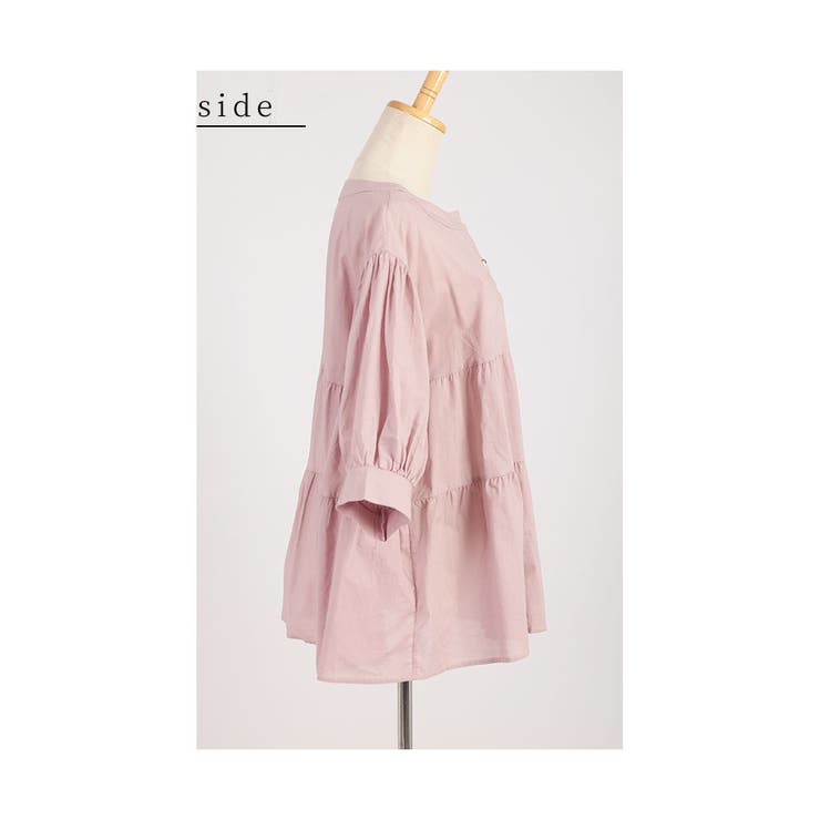 シンプルに映えるティアードコットンチュニック レディース ファッション | Sawa a la mode | 詳細画像21 