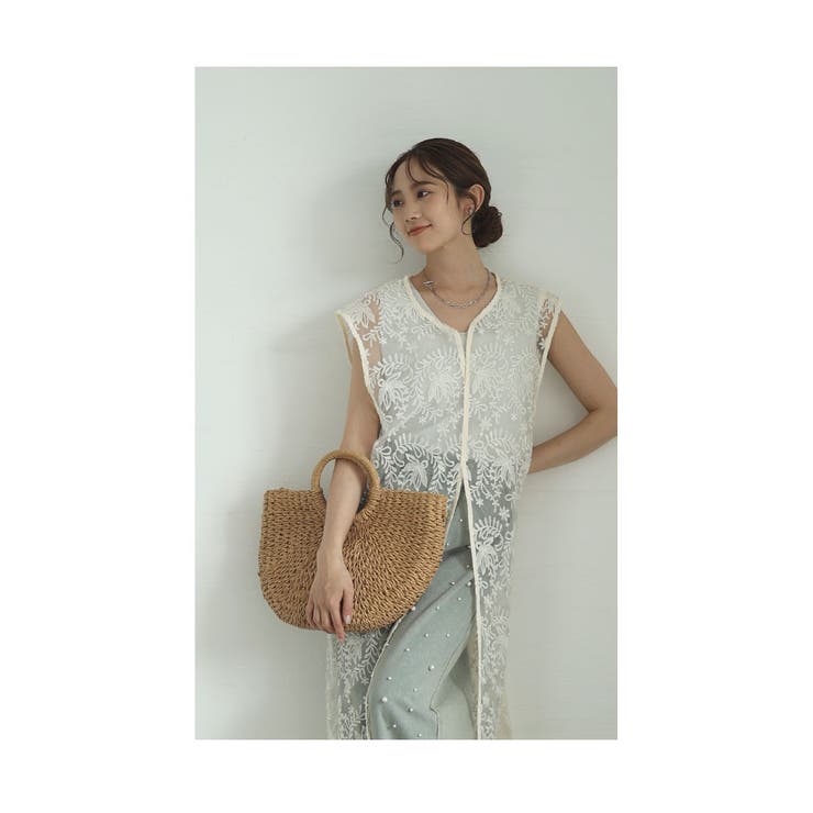 重ねておしゃれなフロントスリットレースワンピース レディース ファッション | Sawa a la mode | 詳細画像3 