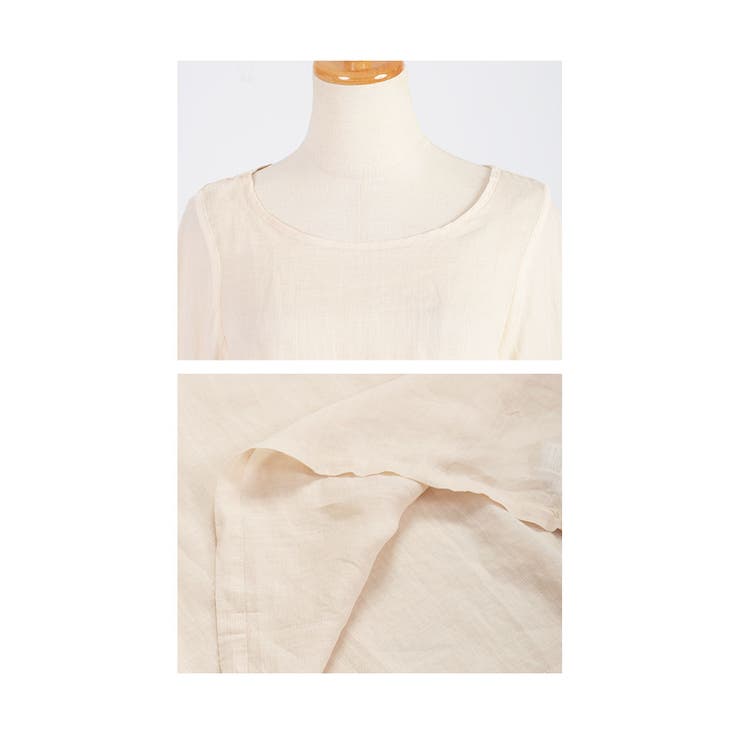 さらりと心地よいふんわり袖リネンブラウス レディース ファッション | Sawa a la mode | 詳細画像23 