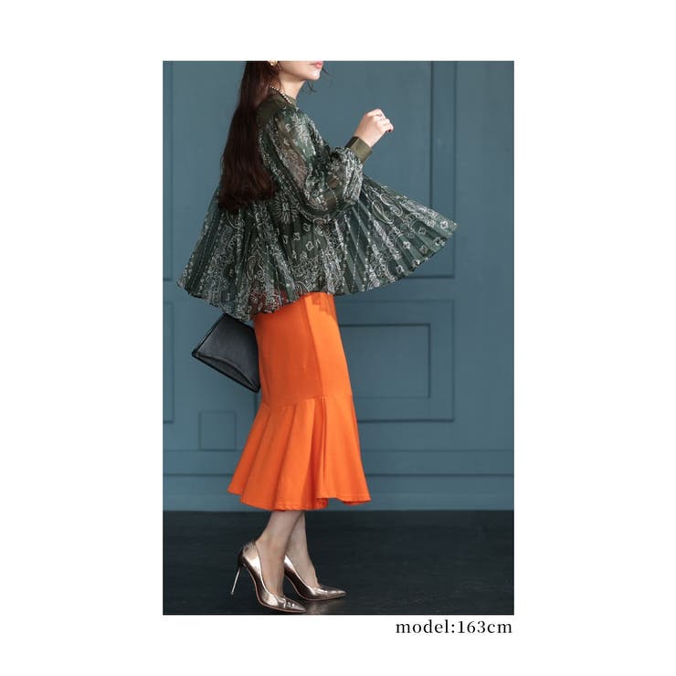 レディ感高まるペイズリー柄トップス×キャミソール レディース ファッション | Sawa a la mode | 詳細画像8 