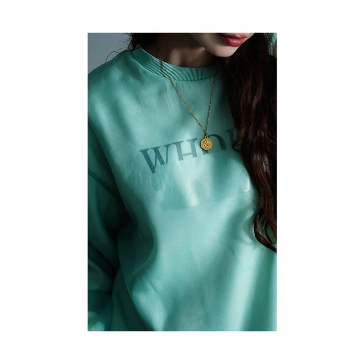 女っぽアクティブな着こなし重なるシフォントレーナー【9月30日20時販売新作】