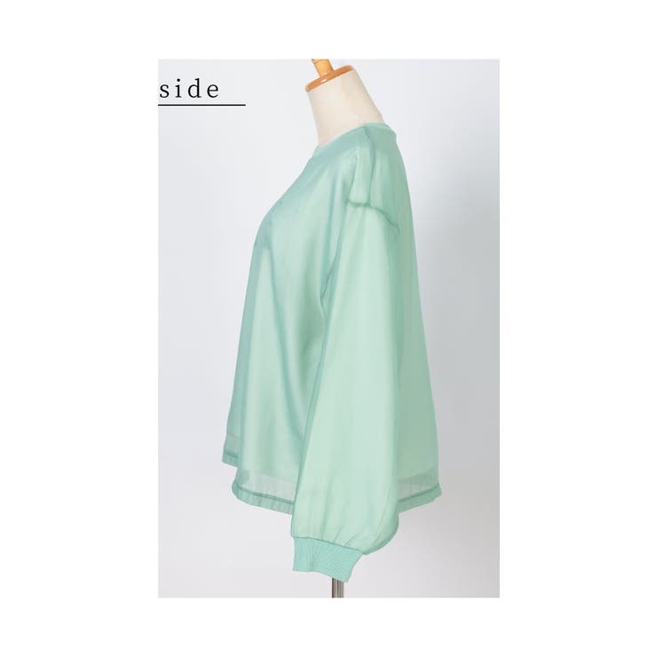 女っぽアクティブな着こなし重なるシフォントレーナー【9月30日20時販売新作】