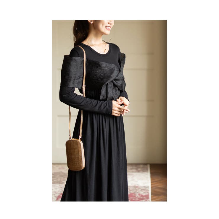 艶やかベールを纏った切替フレアワンピース レディース ファッション | Sawa a la mode | 詳細画像10 