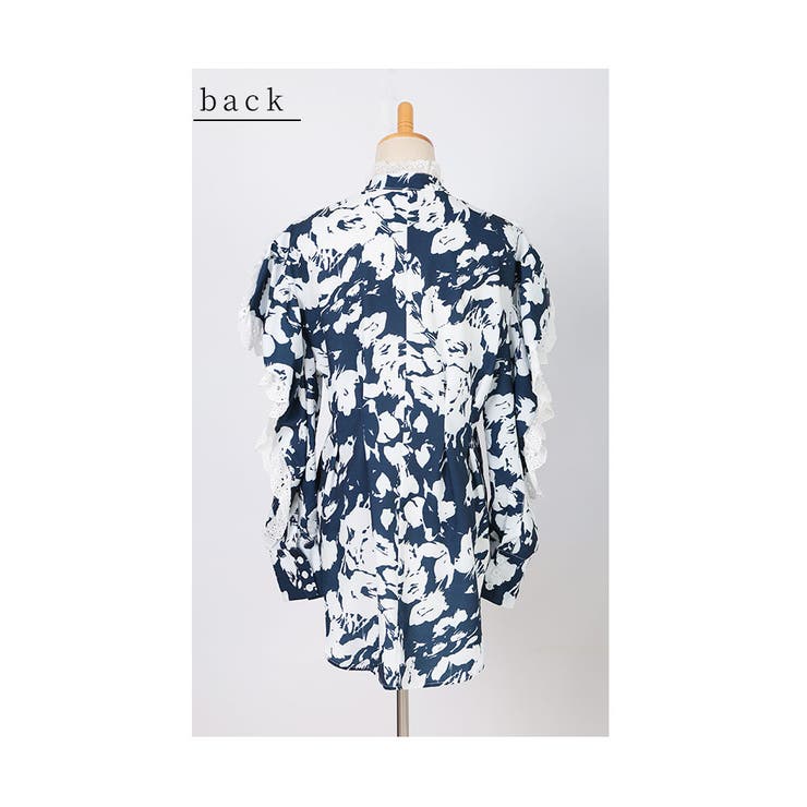 パンチングレース流れる花シルエットブラウストップス レディース ファッション | Sawa a la mode | 詳細画像22 