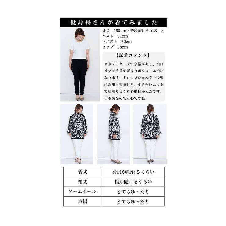 モノトーンで着映えるゼブラ柄ニット【10月3日20時販売新作】