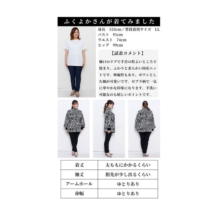 モノトーンで着映えるゼブラ柄ニット【10月3日20時販売新作】
