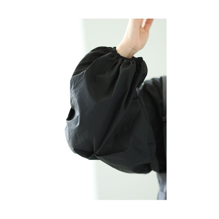 ふんわり袖異素材ドッキングトップス【10月9日20時販売新作】