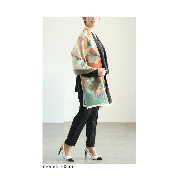 レトロな美しさに魅了する花柄大判ストール レディース ファッション[品番：SLMW0011037]｜Sawa a la mode（サワアラモード  ）のレディースファッション通販｜SHOPLIST（ショップリスト）