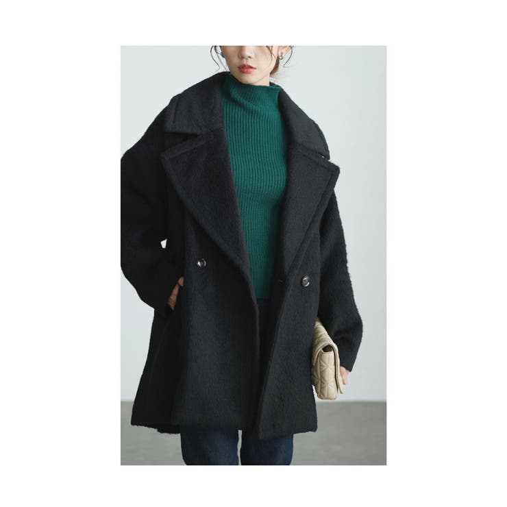 都会的な着こなしでサマになるシャギーミドルコート レディース ファッション | Sawa a la mode | 詳細画像11 