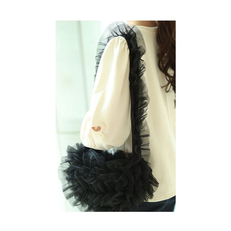 たっぷりチュールのフリルショルダーバッグ【10月26日20時販売新作】
