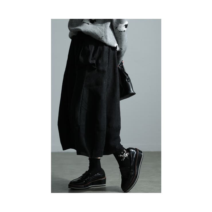 【逸品】 大人の垢抜けが叶うコクーン変形ワイドパンツ レディース パンツ