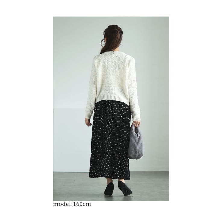 きらり煌くラメツイード風ニットカーディガン レディース ファッション | Sawa a la mode | 詳細画像18 