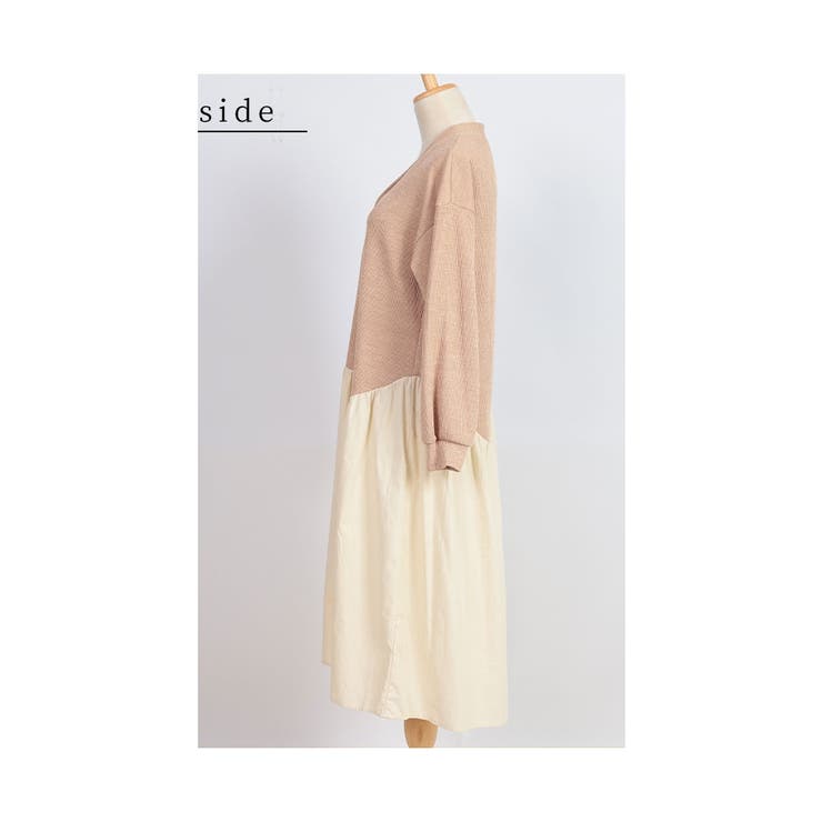 遊び心を込めた異素材カーディガンワンピース レディース ファッション | Sawa a la mode | 詳細画像21 
