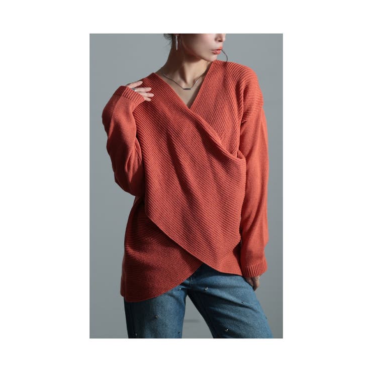 ひとくせで体型カバーを叶えるクロスリブニット【11月7日20時販売新作】