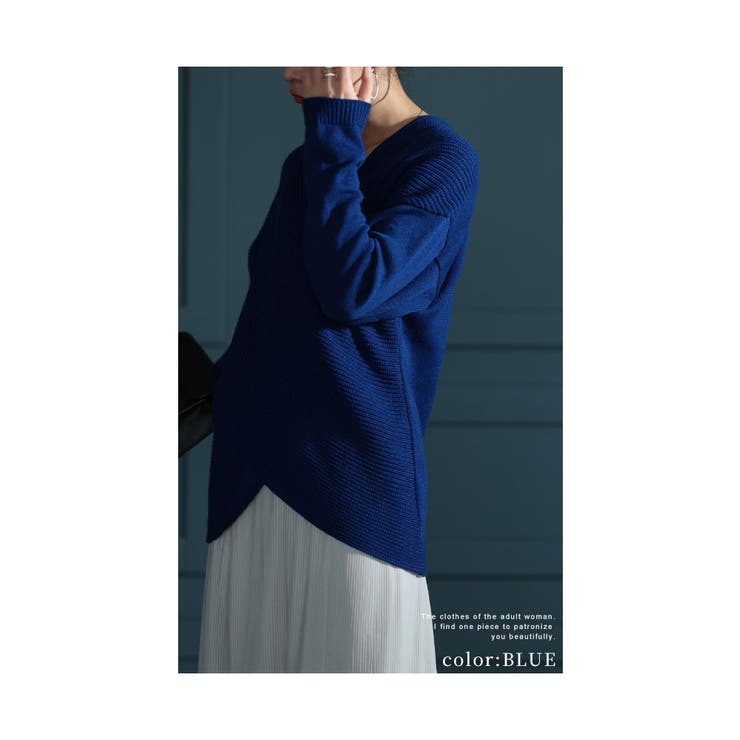 ひとくせで体型カバーを叶えるクロスリブニット【11月7日20時販売新作】