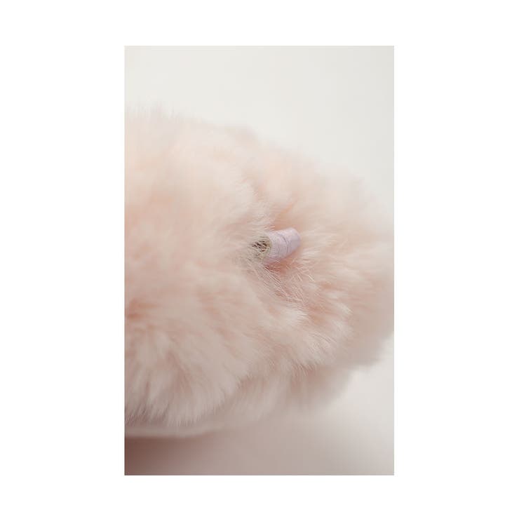 ふわっと滑らかファーのハート型チャーム【12月7日20時販売新作】