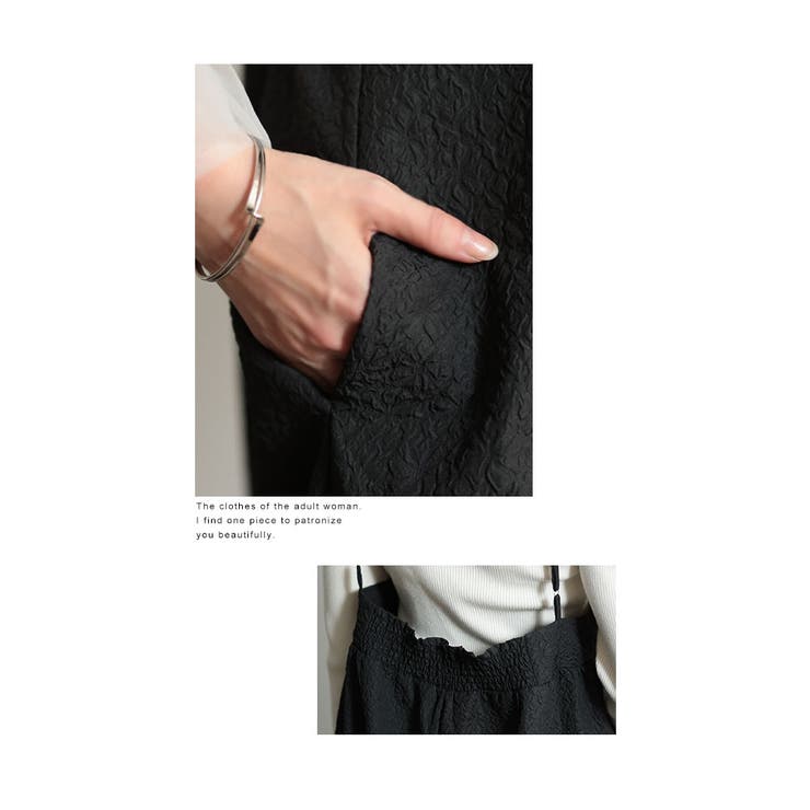 ドラマティックな小花エンボスワンピース【12月5日20時販売新作】