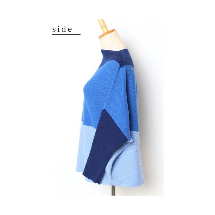 着痩せるグラデーション配色ドルマンニット【12月2日20時販売新作】