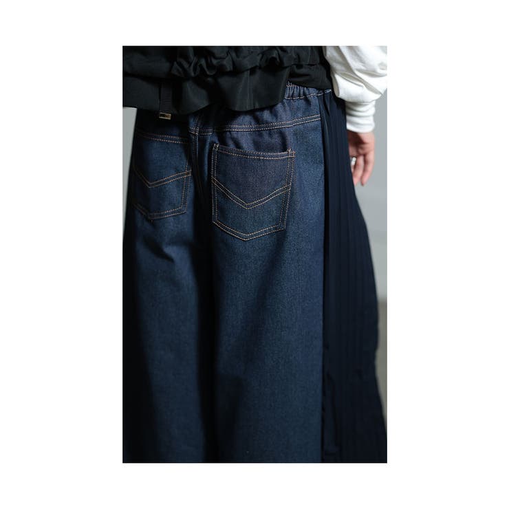 Creased Washed Wide Denim Pants – A$APMODE