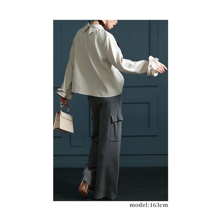 ときめくビジューの贅沢さフリル袖ブラウス レディース ファッション | Sawa a la mode | 詳細画像8 