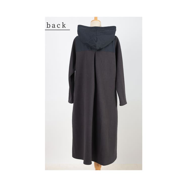 垢抜け大人のハーフZIPパーカーワンピース レディース ファッション