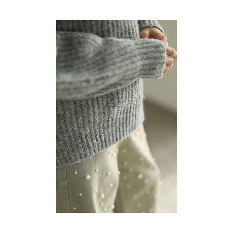 優美な花レースニットトップス【12月18日20時販売新作】