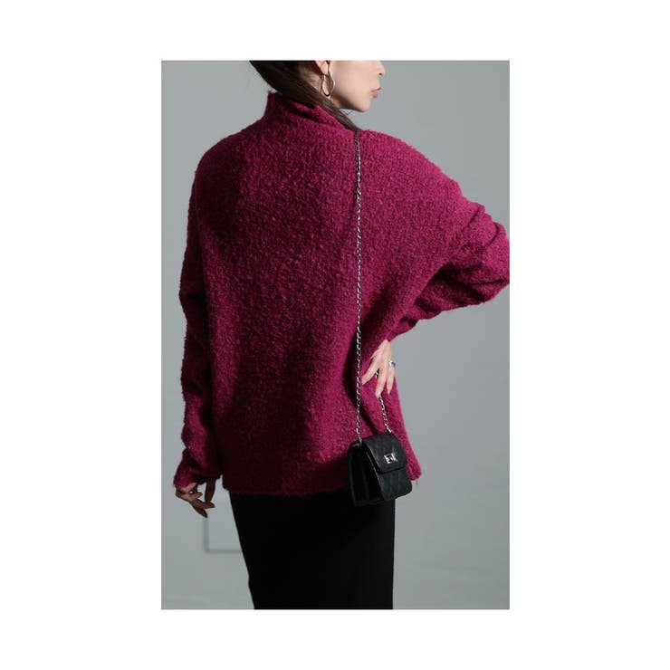 ふわふわに魅了されるロゴ刺繍モヘヤ風ニット レディース ファッション | Sawa a la mode | 詳細画像16 