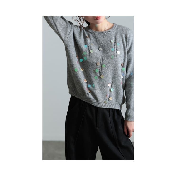 ❤️23秋新作 新品♡ SelfPortrait 黒スパンコールコート♡ 895