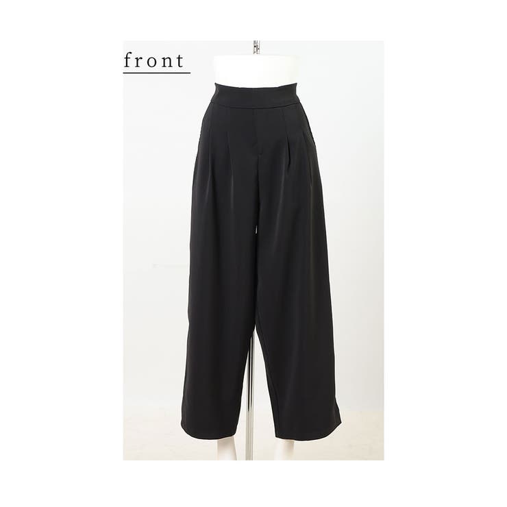 艶めくサイドパール付きワイドパンツ【12月28日20時販売新作】