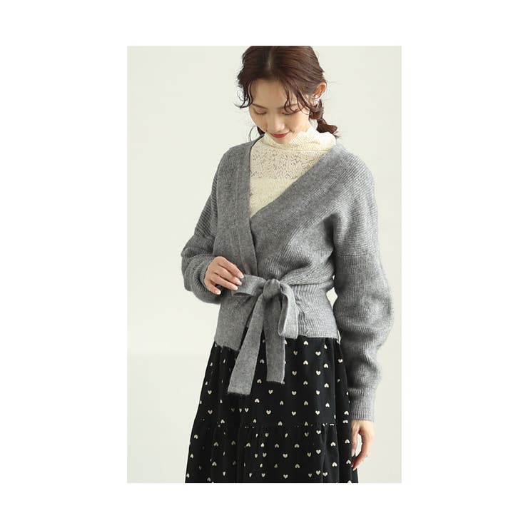 カシュクールニットとハートドットスカートのセットアップ レディース ファッション | Sawa a la mode | 詳細画像18 