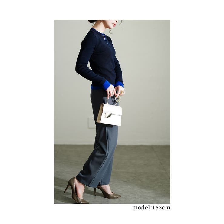 1枚でこなれる重ね着風リブニットトップス レディース ファッション | Sawa a la mode | 詳細画像13 