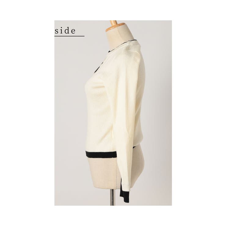 1枚でこなれる重ね着風リブニットトップス レディース ファッション | Sawa a la mode | 詳細画像22 