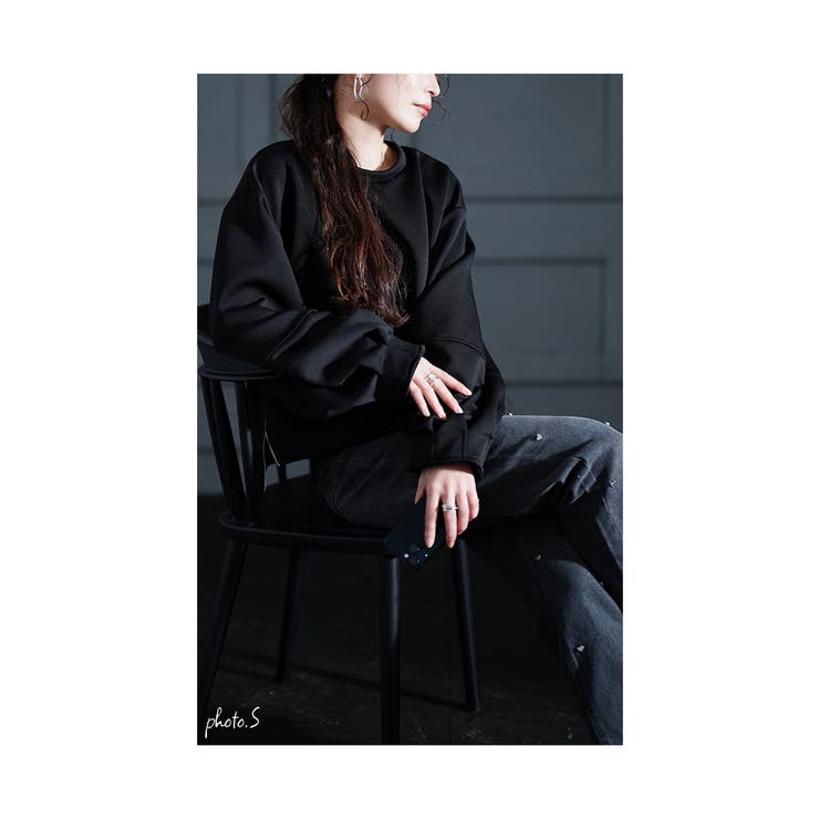 アップデートする裾ZIPスウェットプルオーバー【1月23日20時販売新作】