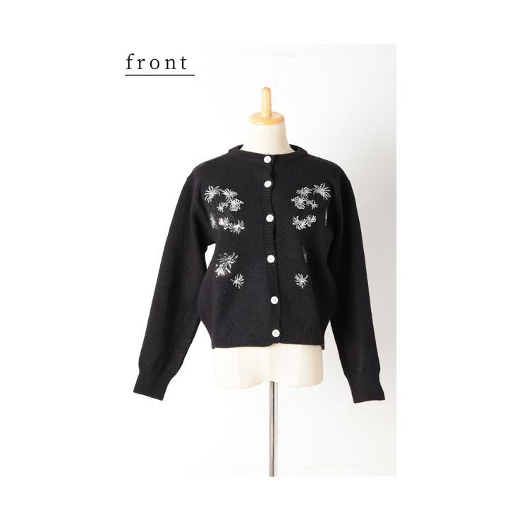 スパンコールが煌めくもっちりニットカーディガン レディース ファッション | Sawa a la mode | 詳細画像20 