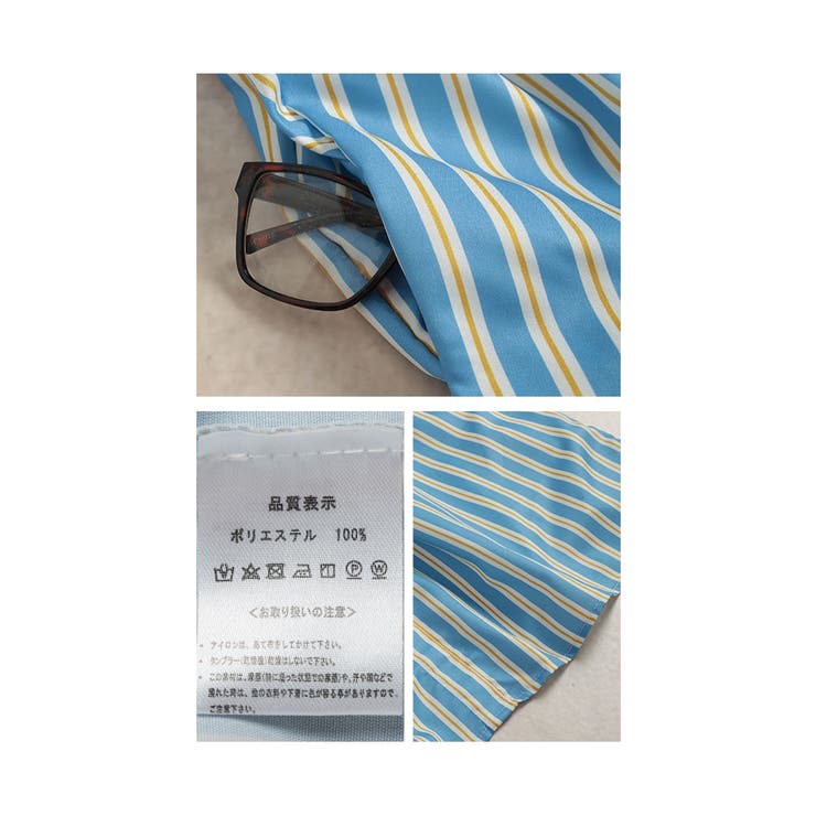 大人ジェンヌにキマるストライプ柄シャツワンピース レディース ファッション | Sawa a la mode | 詳細画像24 