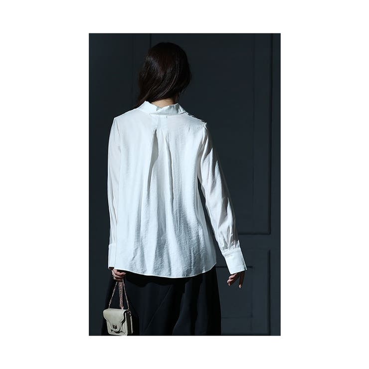垢抜けるきちんと感漂うダブル比翼シャツ レディース ファッション | Sawa a la mode | 詳細画像9 