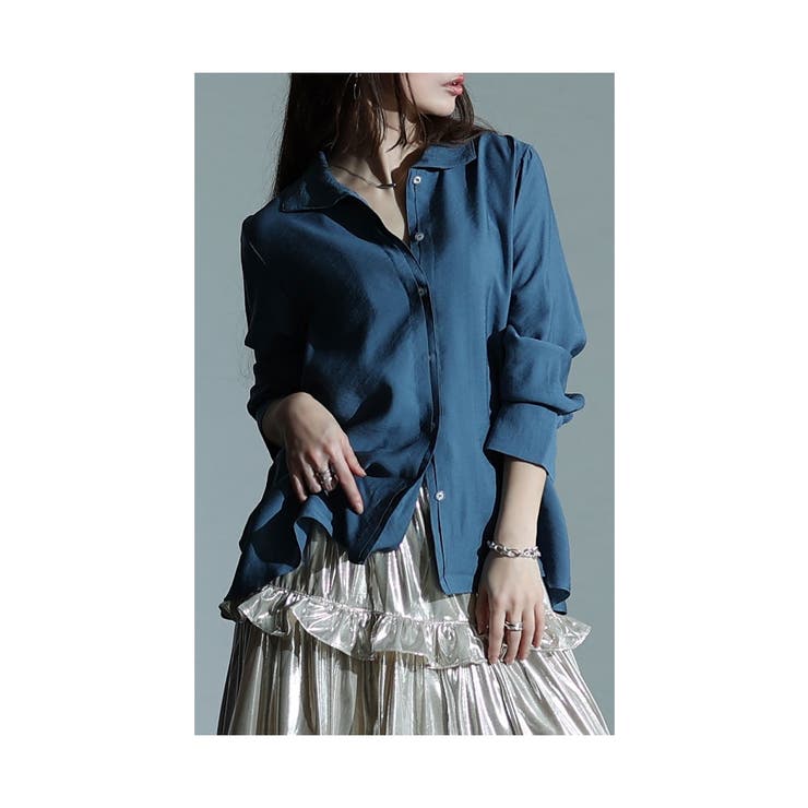 垢抜けるきちんと感漂うダブル比翼シャツ レディース ファッション | Sawa a la mode | 詳細画像15 