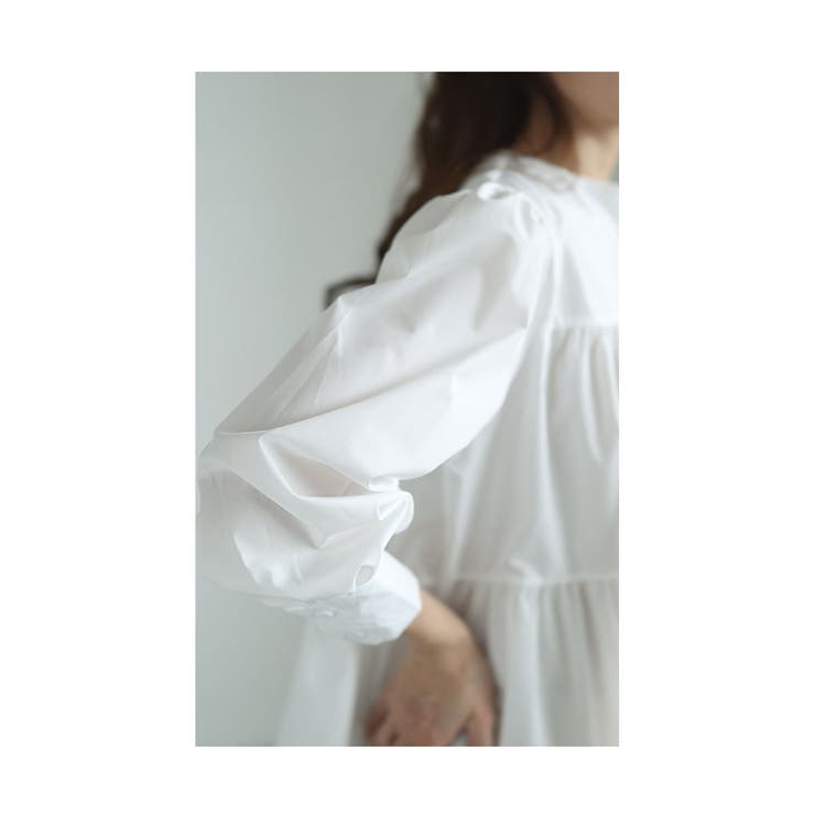 ふんわり袖ティアードチュニックワンピース【2月19日20時販売新作】