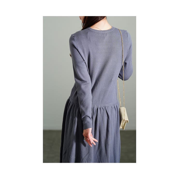 すっきり綺麗見えライトニットワンピース レディース ファッション | Sawa a la mode | 詳細画像10 