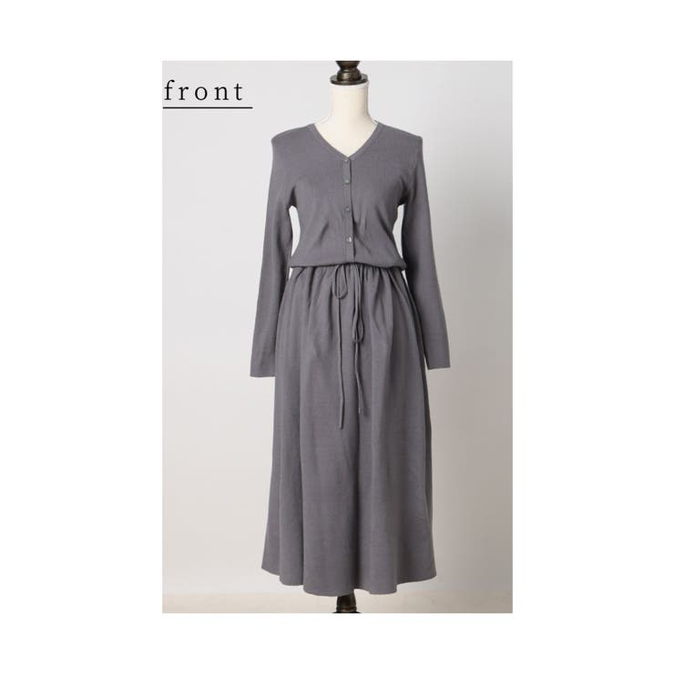 すっきり綺麗見えライトニットワンピース レディース ファッション | Sawa a la mode | 詳細画像22 