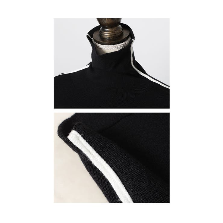 エッジを加える配色ラインニットカットソー レディース ファッション | Sawa a la mode | 詳細画像23 