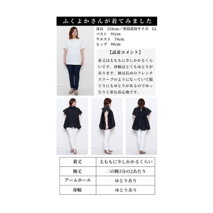 バックリボンのシアーバルーンプルオーバーブラウス【3月8日20時販売新作】