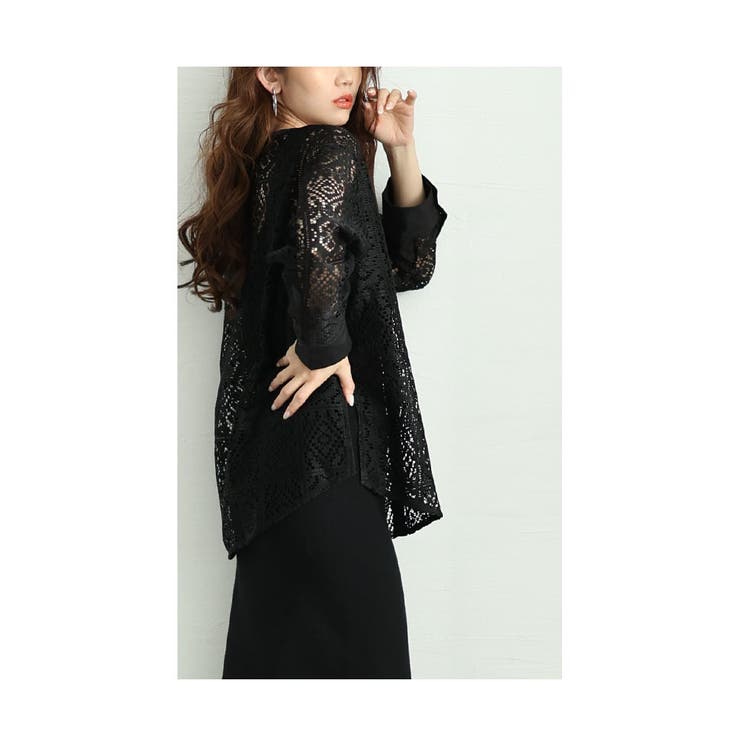 ヘルシーな大人の肌見せ透かしレースシャツブラウス レディース ファッション | Sawa a la mode | 詳細画像17 