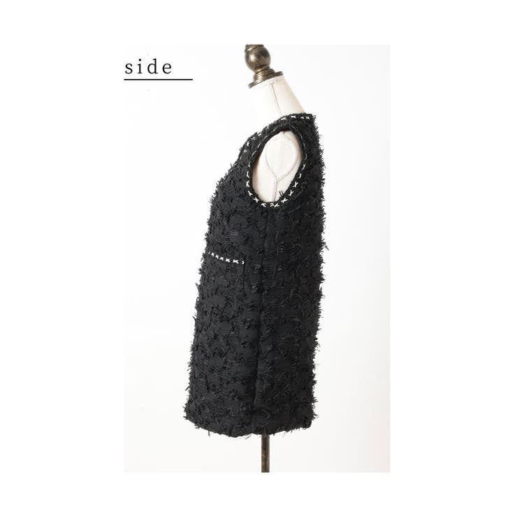 華やかフリンジのステッチデザインポケットワンピース レディース ファッション | Sawa a la mode | 詳細画像21 