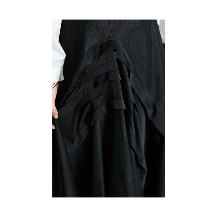 存在感を引き出すアシンメトリー異素材スカート【3月3日20時販売新作】