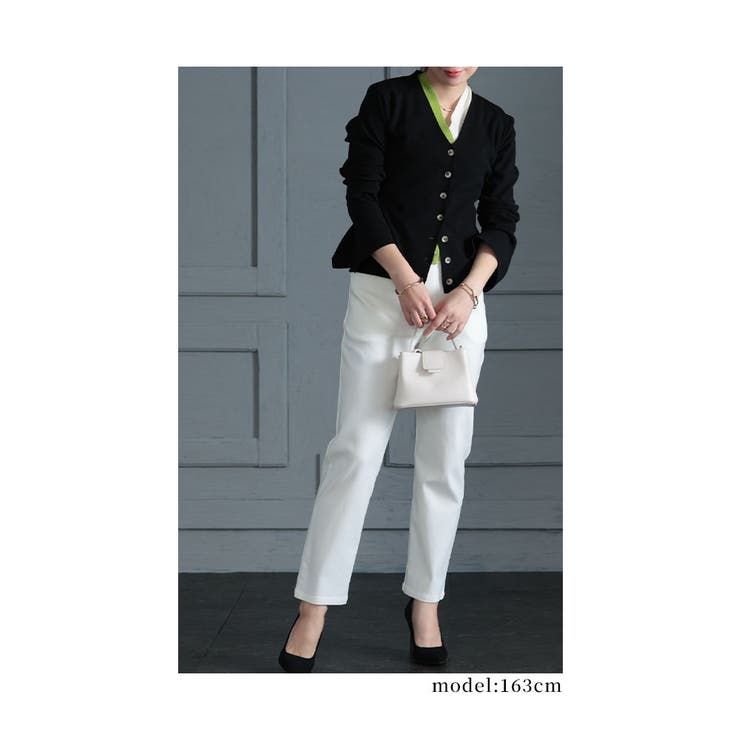 着映え力抜群な重ね着風配色ニットカーディガン レディース ファッション | Sawa a la mode | 詳細画像14 