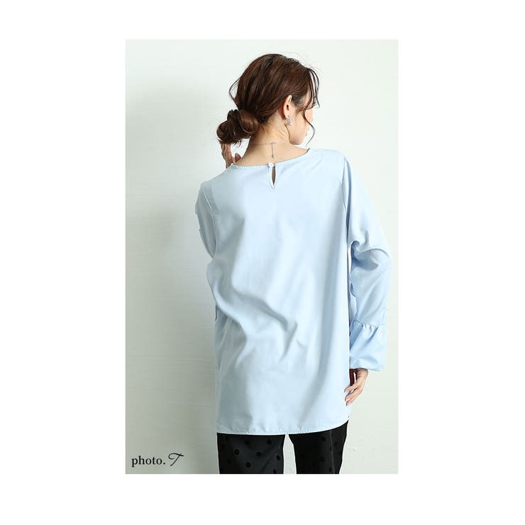 手元にリボンと艶やかパールを添えたきれいめトップス レディース ファッション | Sawa a la mode | 詳細画像7 